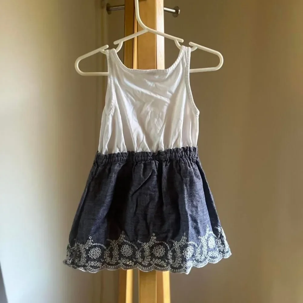 Babygap Blue and White Dress